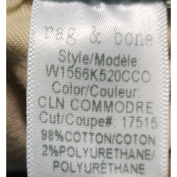 *SOLD**Rag & Bone Jeans 26 Womens Skinny Stretch Denim Med Blue Wash Raw - Picture 10 of 11